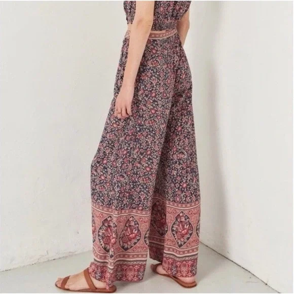 SPELL & THE GYPSY JASMINE PALAZZO PANTS – SIZE M - BOHO FLORAL WIDE LEG FESTIVAL - Picture 3 of 10